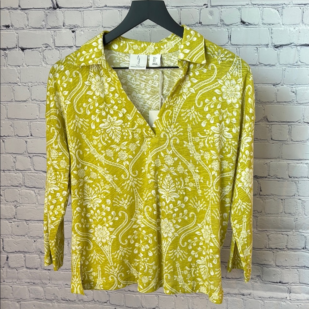 Joie Floral Green Top